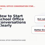 How to Start School Office Conversations Clearly