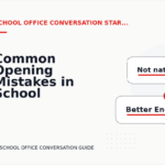 Common Opening Mistakes in School Office Conversations