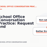 School Office Conversation Practice: Request and Reply Examples
